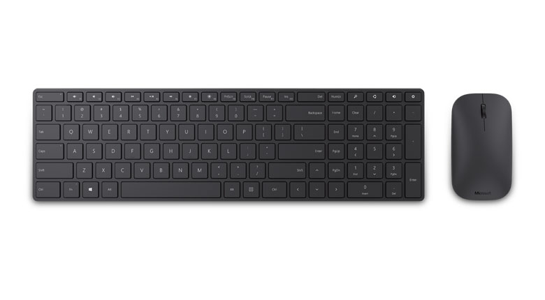 Microsoft designer bluetooth keyboard and mouse desktop