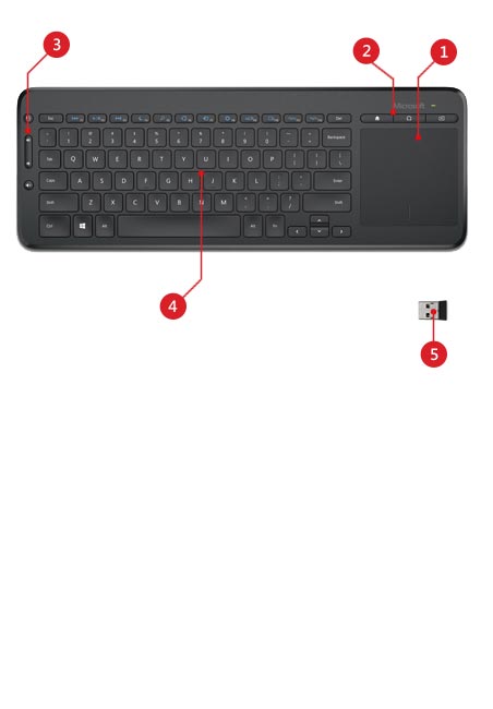 Microsoft All-in-one Media Keyboard  -  10