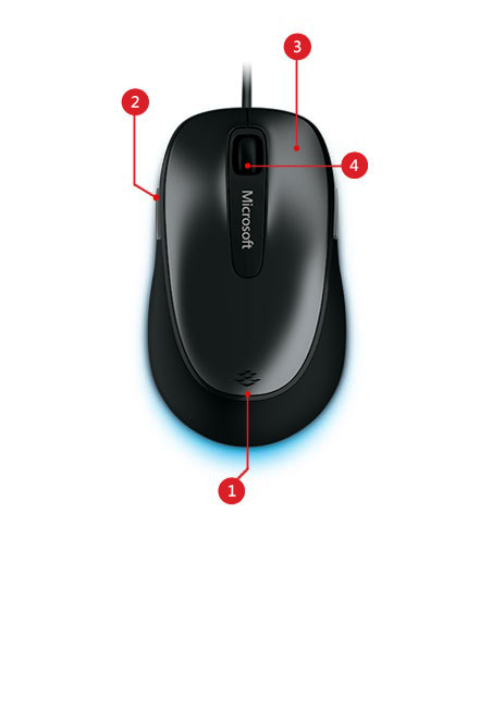 Computer Mouse Comfort Mouse 4500 Microsoft Accessories