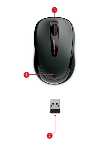 Wireless mobile mouse 3500 features