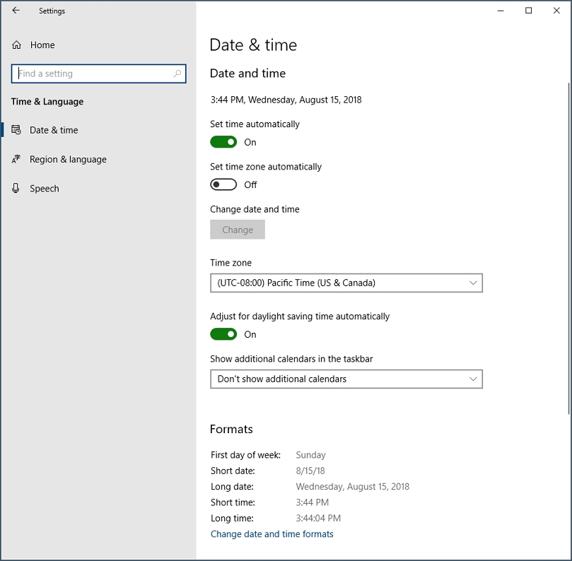 screenshot with date and time windows 10